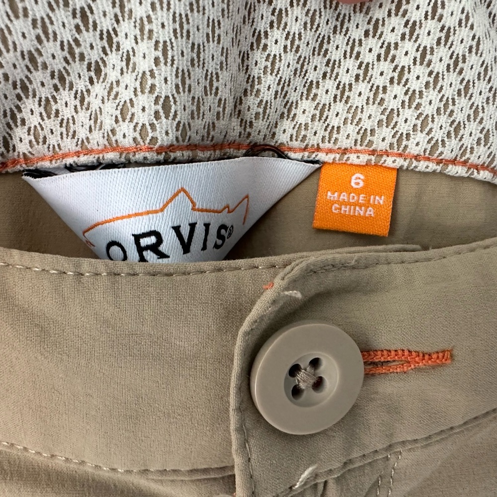 Orvis Quick Dry Pants Women's Size 6 Tan - Picture 3 of 6